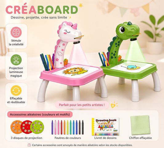 CréaBoard Dino & Licorne
