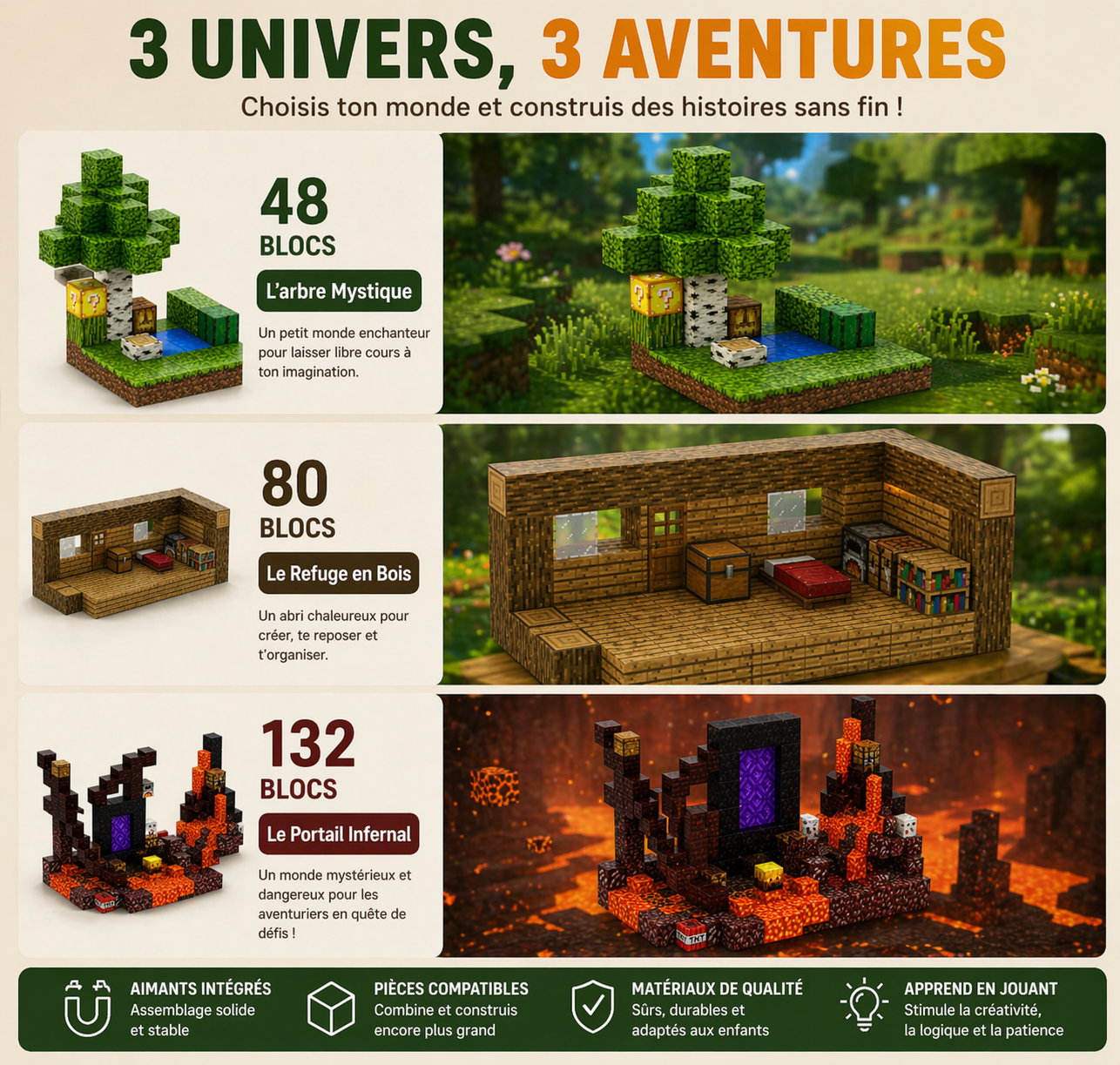 CubeCraft – Monde Magnétique Créatif