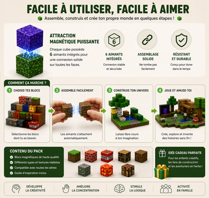 CubeCraft – Monde Magnétique Créatif